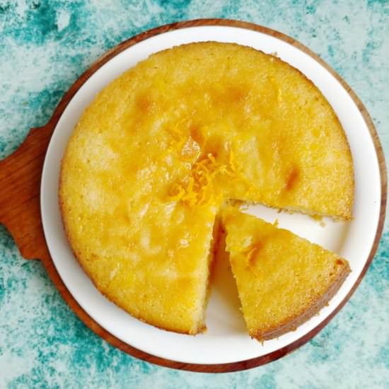 Orange syrup semolina cake