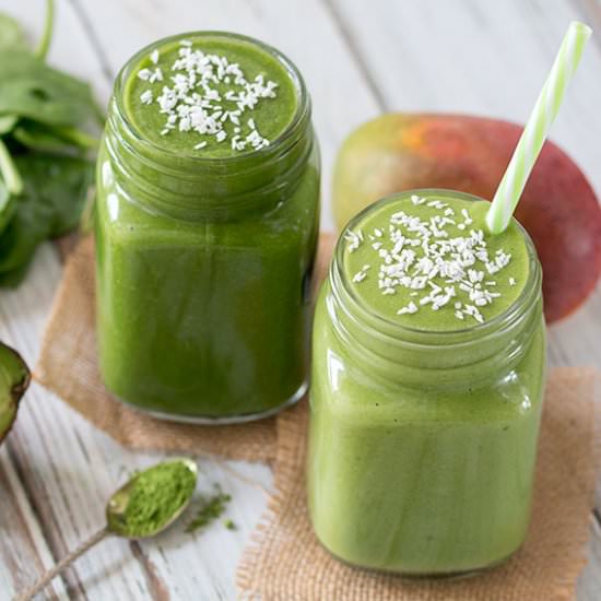 Mango Matcha Green Smoothie