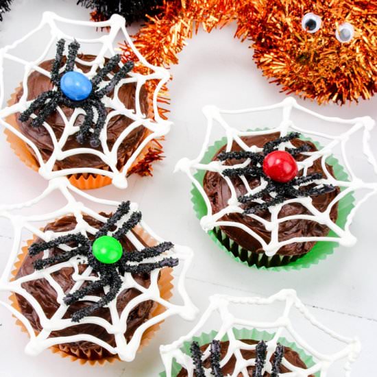 Spiderweb Cupcakes