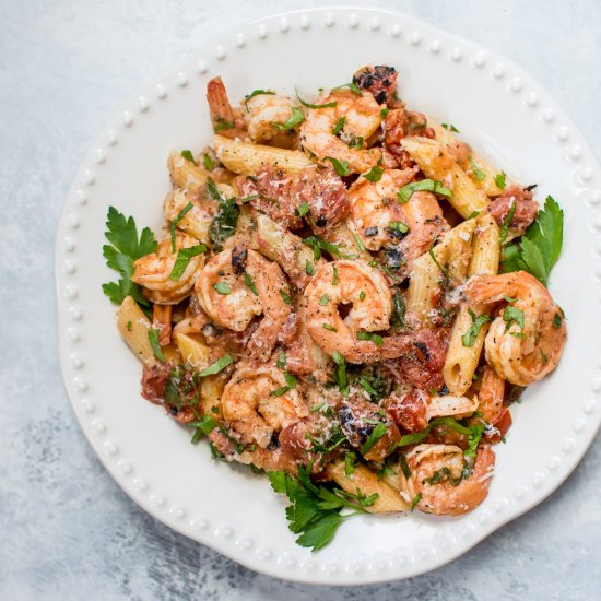 Spicy Shrimp Pasta