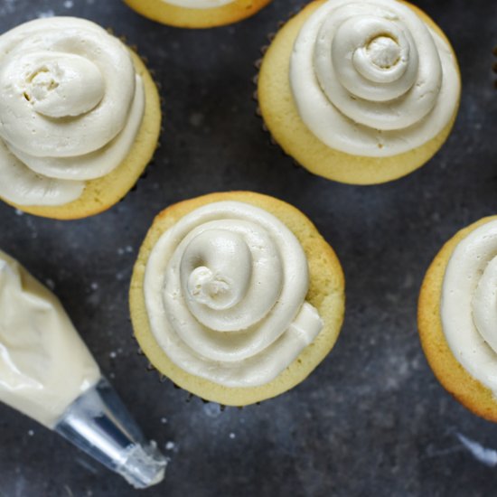 Maple Whiskey Buttercream Frosting