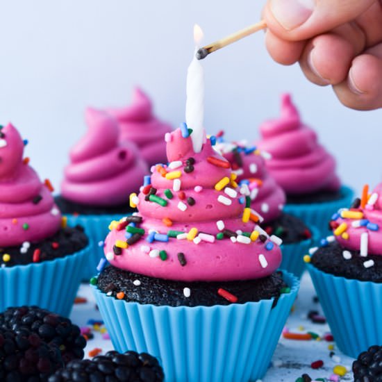 Red Wine Chocolate Cupcakes