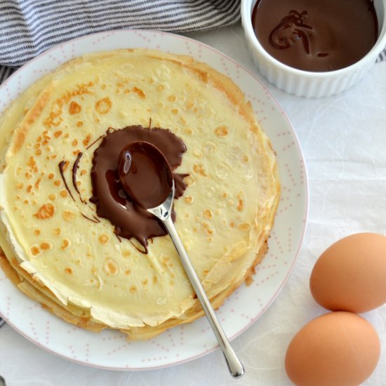 Easy French crepes