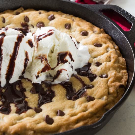 Chocolate Chip Skillet Cookie