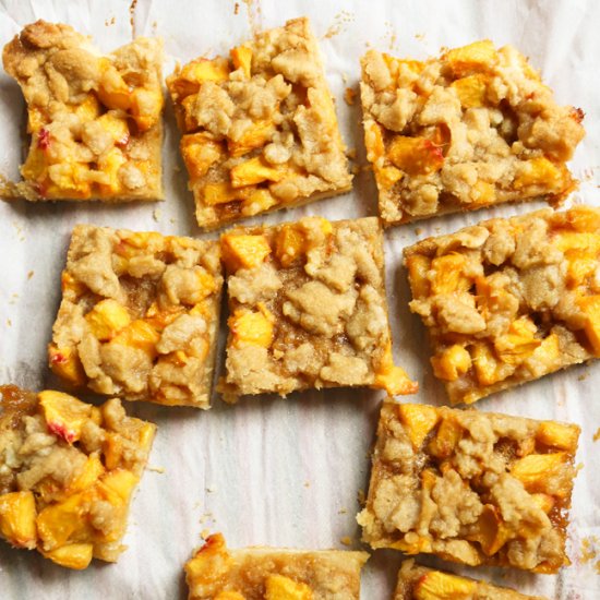 Peach Crumble Bars