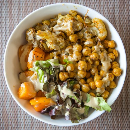 Curried Cauliflower Buddha Bowls