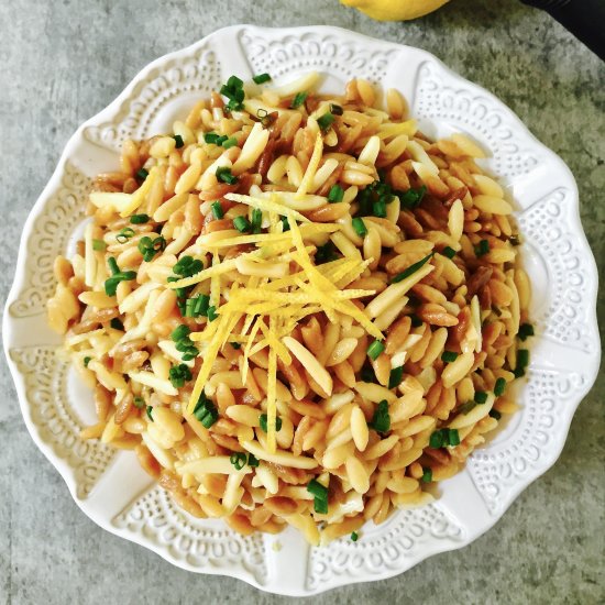 Orzo Pilaf with Lemon and Chives