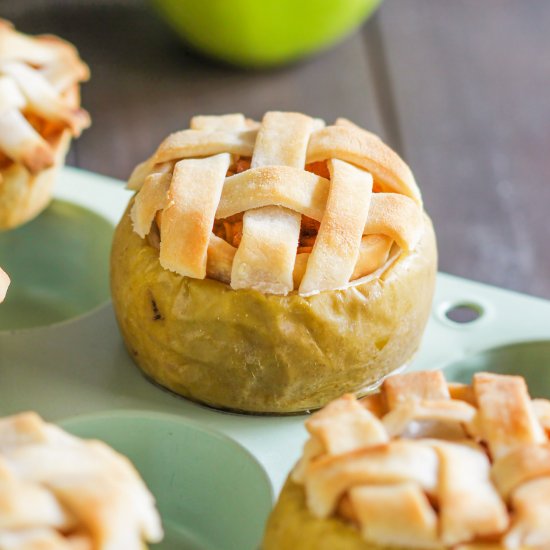 Healthy Single Serving Apple Pies