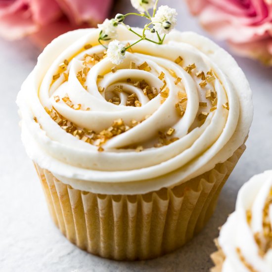 Wedding Cupcakes Champagne Frosting