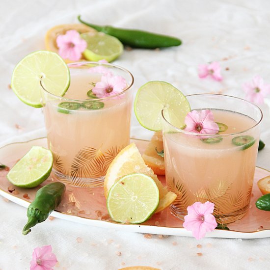 spicy paloma cocktail