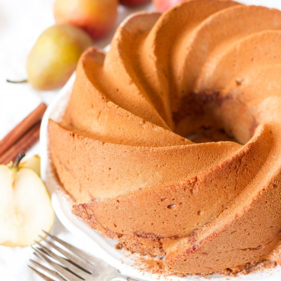 GF Chai Spiced Pear Coffee Cake