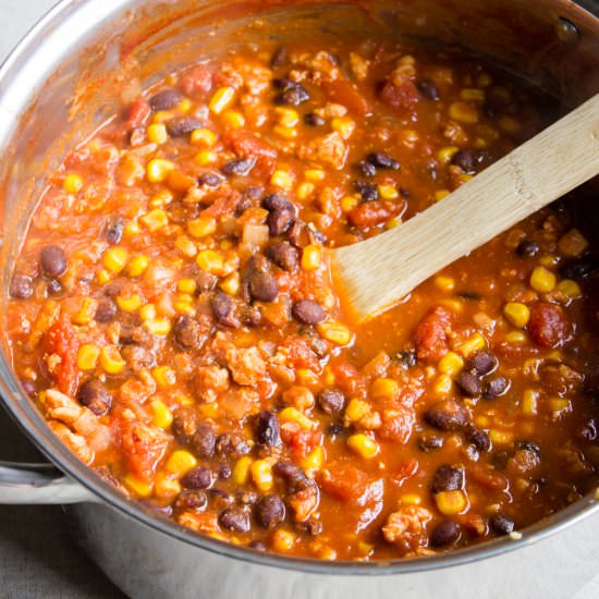 Easy One-Pot Turkey Chili