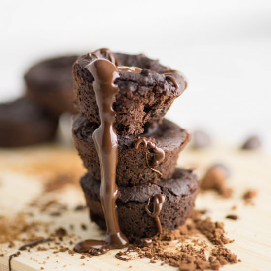 Fudgy Black Bean Brownie Bites