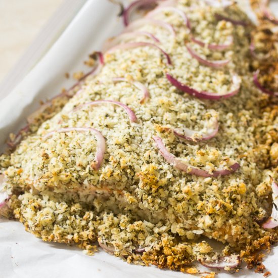 Mediterranean Crusted Salmon