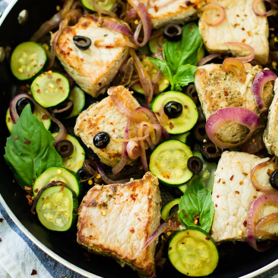 Pork Tenderloin Medallions Skillet