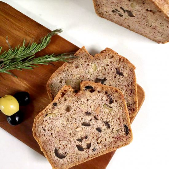 Grain Free Olive & Rosemary Bread