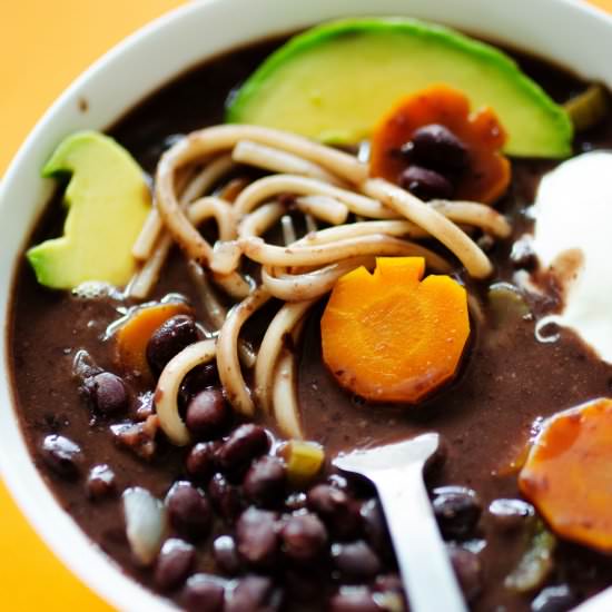 Black Bean Boo-dle Soup