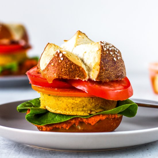 Chickpea-Patty Sandwich