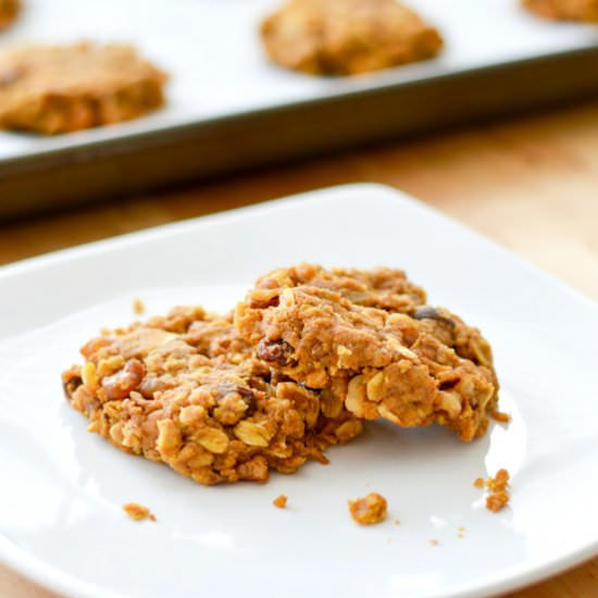 Pumpkin Apple Breakfast Cookies