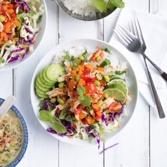 Chicken Veggie Rice Bowls