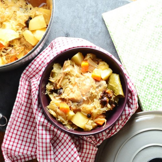 Sauerkraut Chicken Casserole