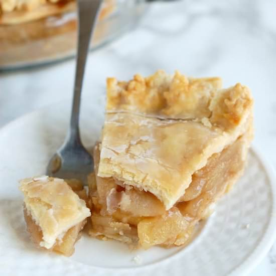 Glazed Maple Apple Pie