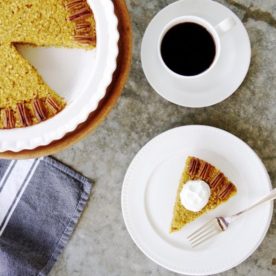 Pumpkin Pie Baked Oatmeal