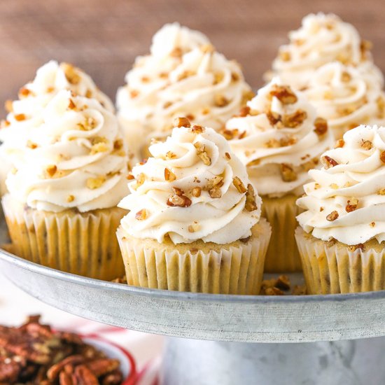 Butter Pecan Cupcakes