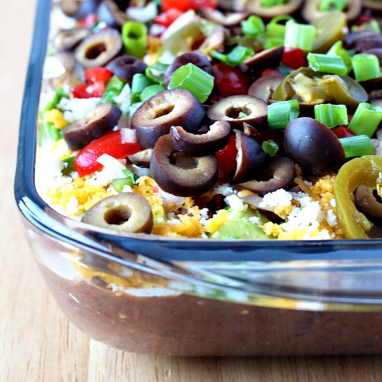 Seven Layer Black Bean Dip