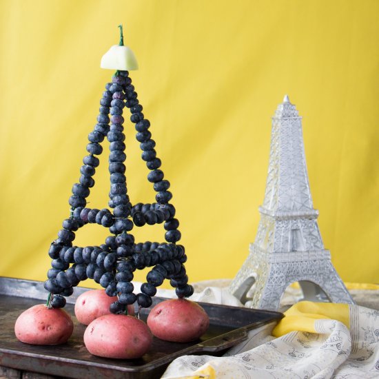 Blueberry Eiffel Tower