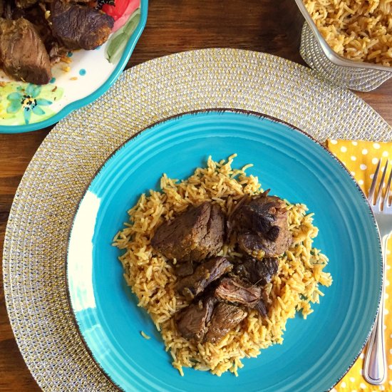 Braised Beef with Rice