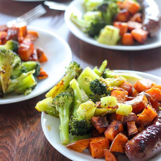 Sausage Sweet Potato Sheet Pan Meal