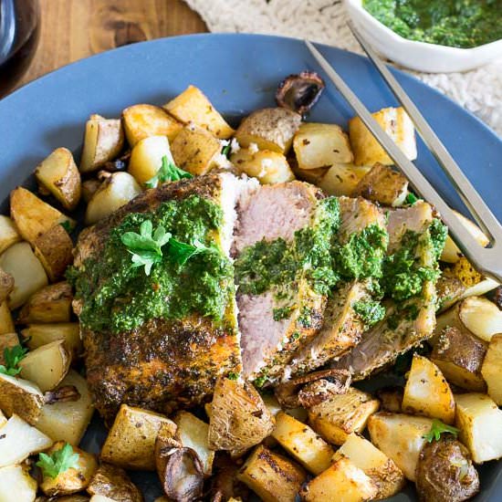 Roasted Chimichurri Pork