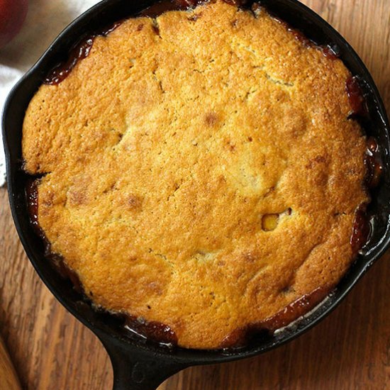 Skillet Peach Cobbler