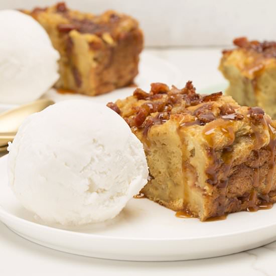 Bacon Banana Bread Pudding