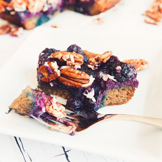 Blackberry Crumble Pumpkin Bars