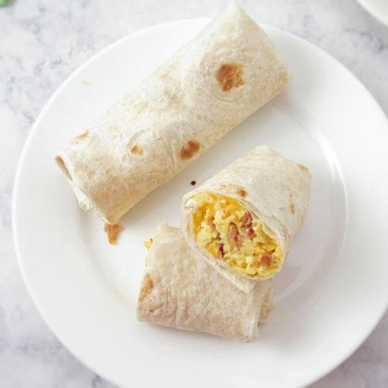 Bacon, Egg and Cheese Breakfast Wrap