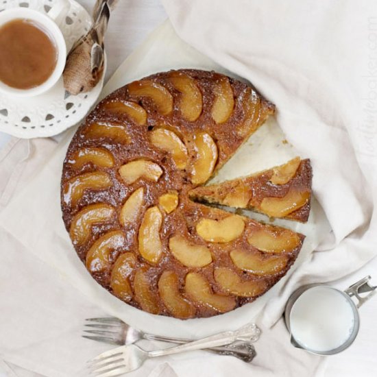 Caramel Apple Upside Down Cake