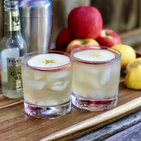 Apple Gin Fizz Cocktail