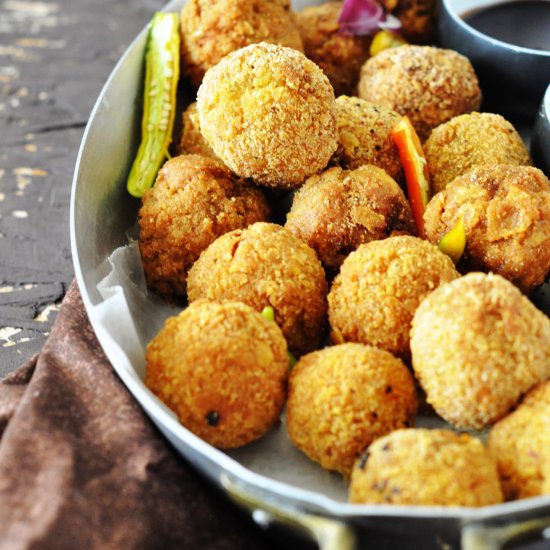 Potatoes Stuffed Mushroom Croquette