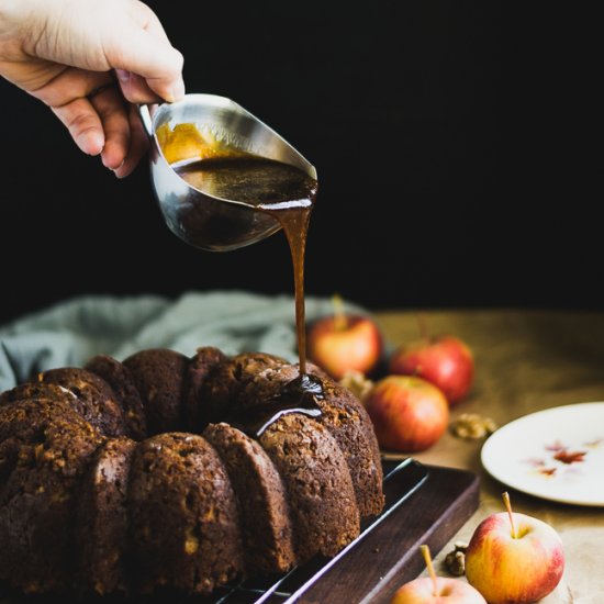 Paleo Apple Walnut Bundt Cake