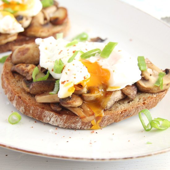 Mushroom Sourdough Toast with Egg