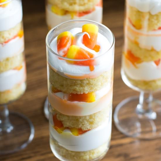 Fall Candy Corn Parfait