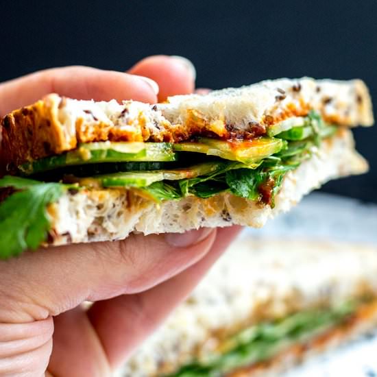 Gochujang Peanut Butter Sandwiches