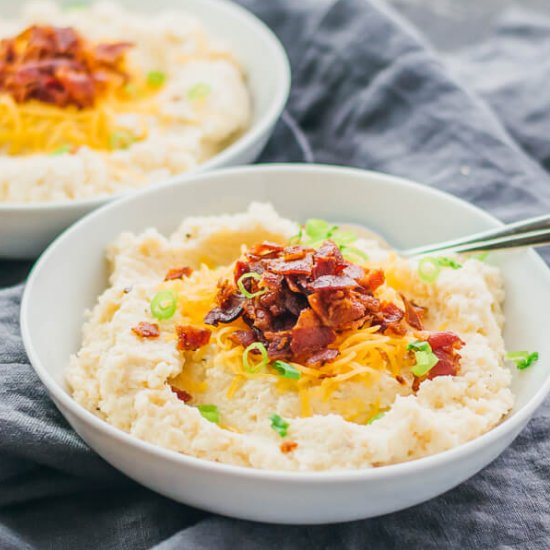 Loaded Mashed Cauliflower