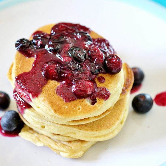 Vegan Blueberry Pancakes