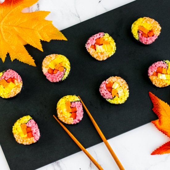 Autumn Colored Sushi