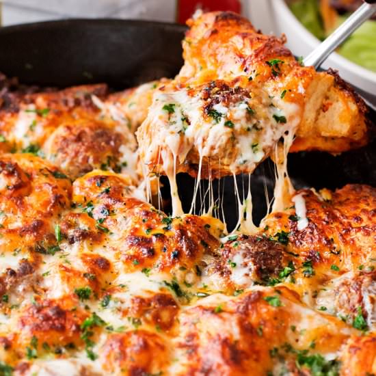 Meatball Sub Bubble Up Bake