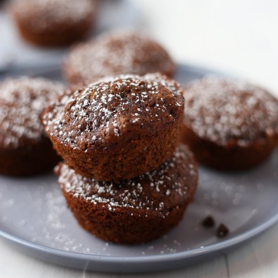 Chocolate Zucchini Muffins