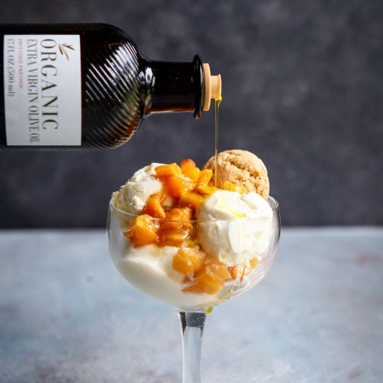 No Churn Olive Oil Ice Cream